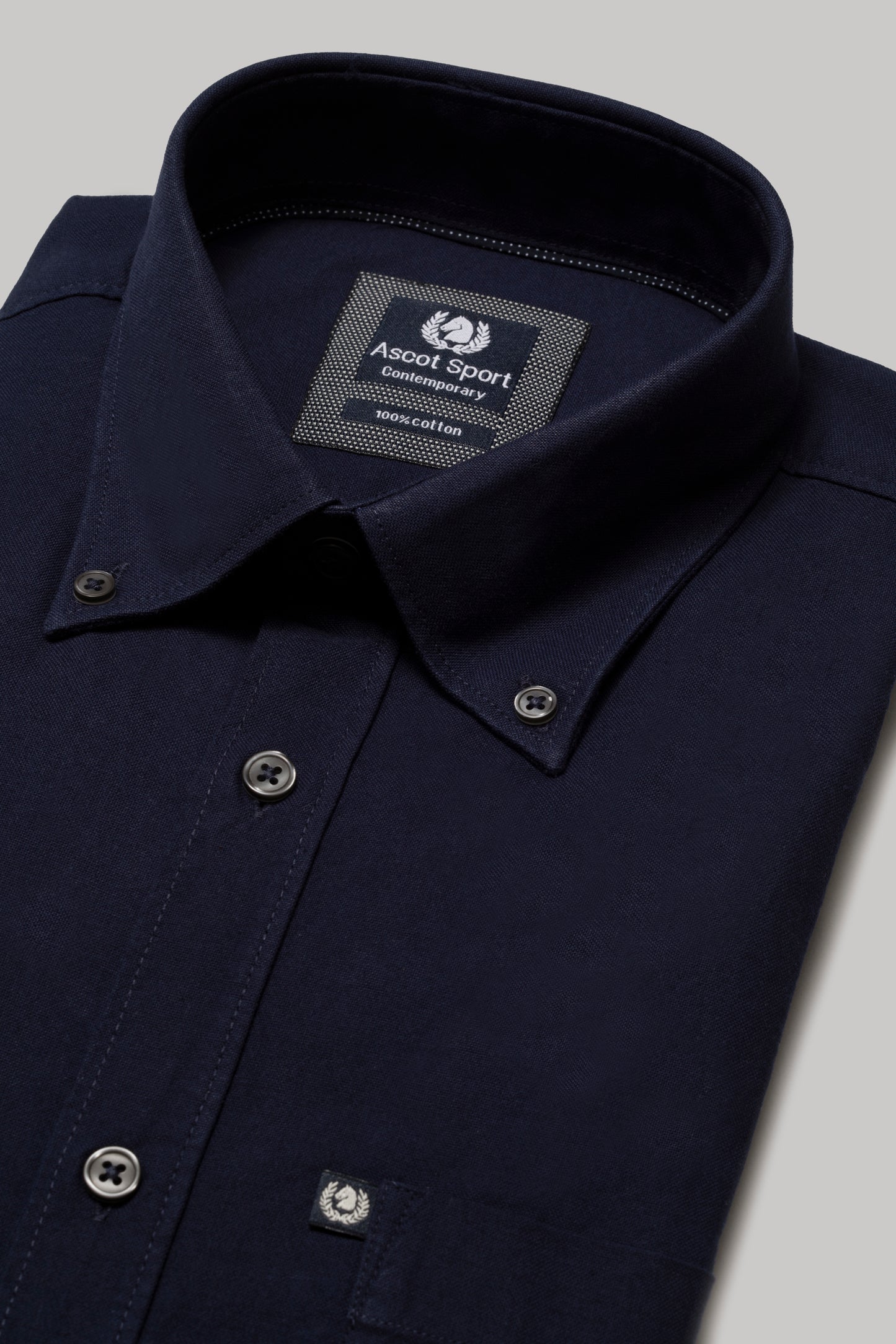Camicia Camicia in oxford di cotone con taschino e collo button down