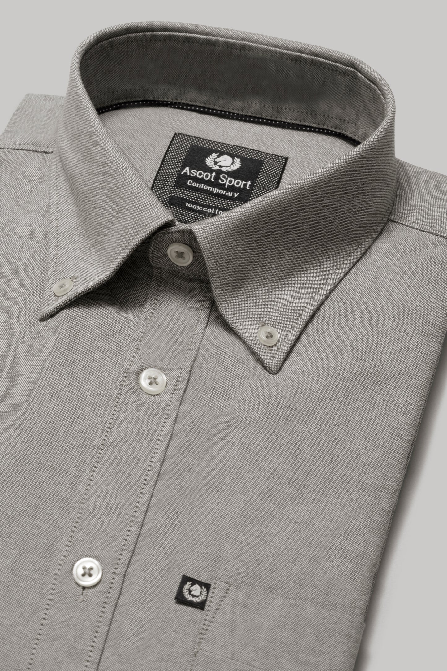 Camicia Camicia in oxford di cotone con taschino e collo button down