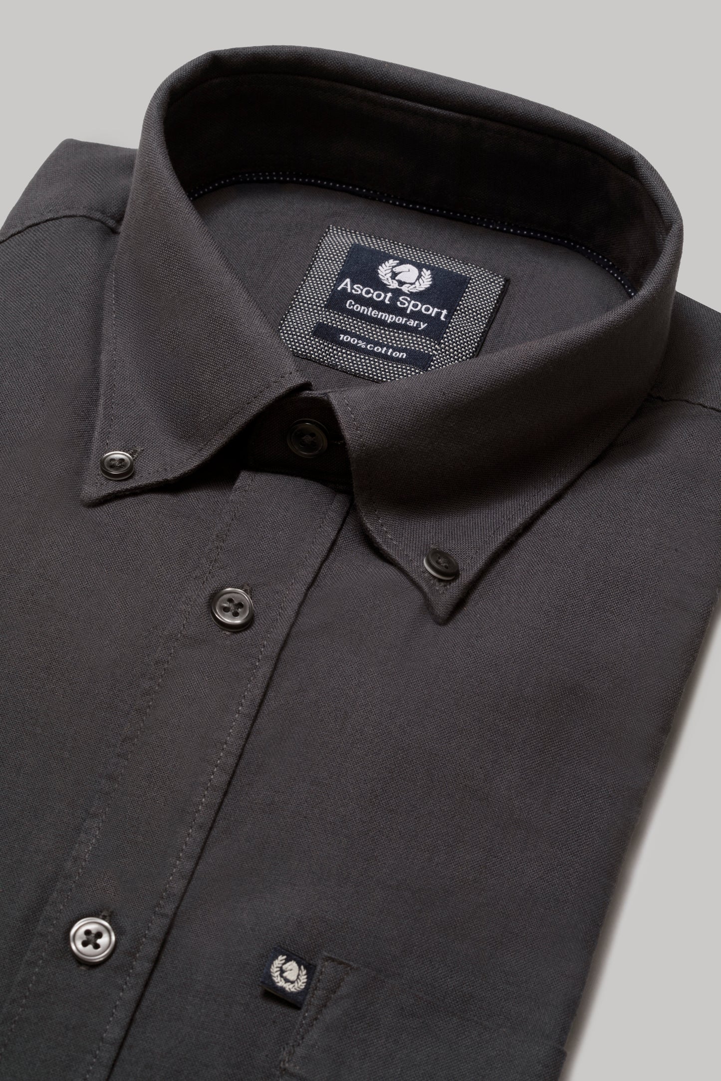 Camicia Camicia in oxford di cotone con taschino e collo button down