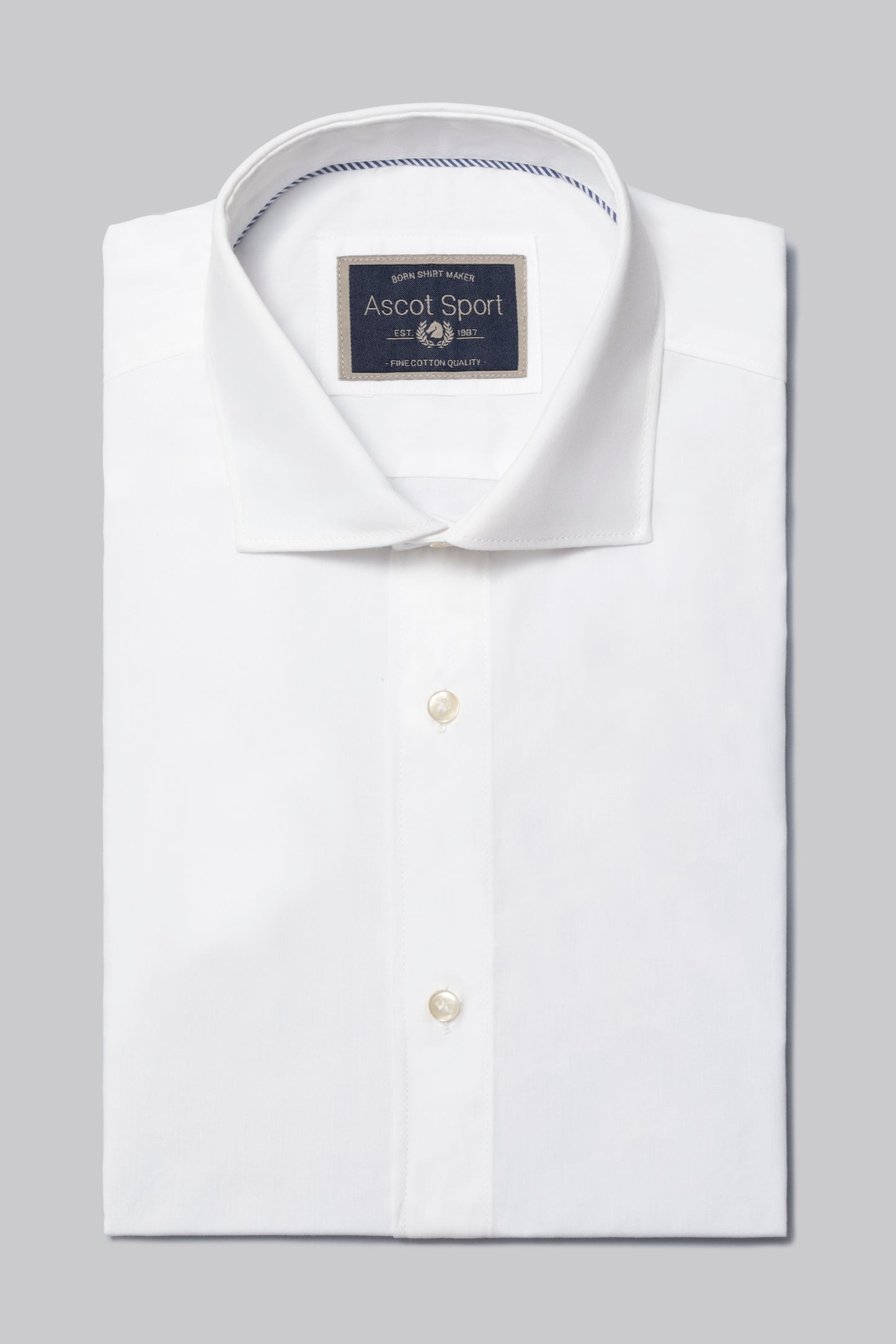 Camicia collo classico in 100% cotone Fil à Fil