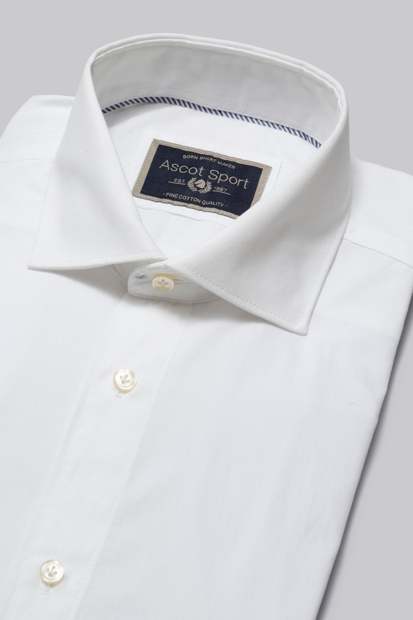 Camicia collo classico in 100% cotone Fil à Fil