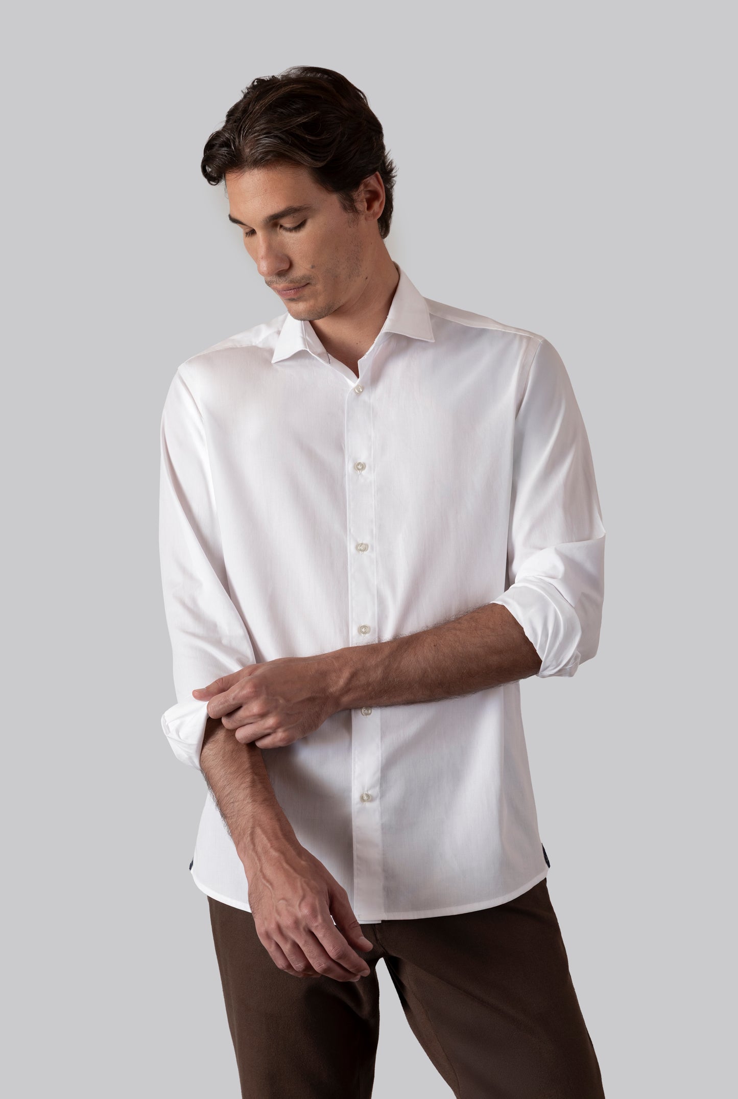 Camicia collo classico in 100% cotone Fil à Fil