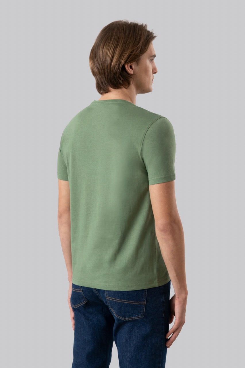 T-shirt 100% cotton with contrasting embroidery