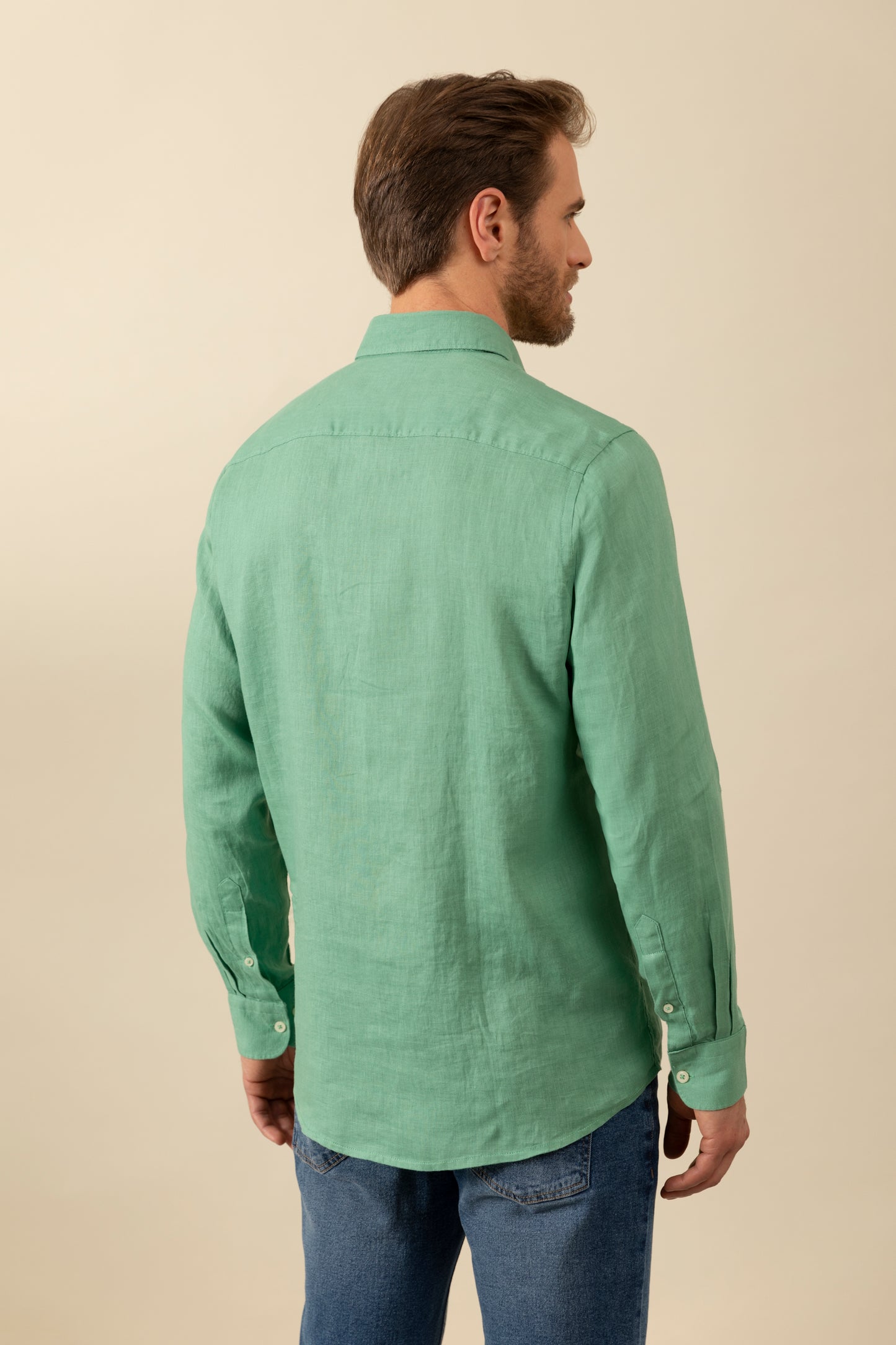 Button Down shirt in 100% pure linen