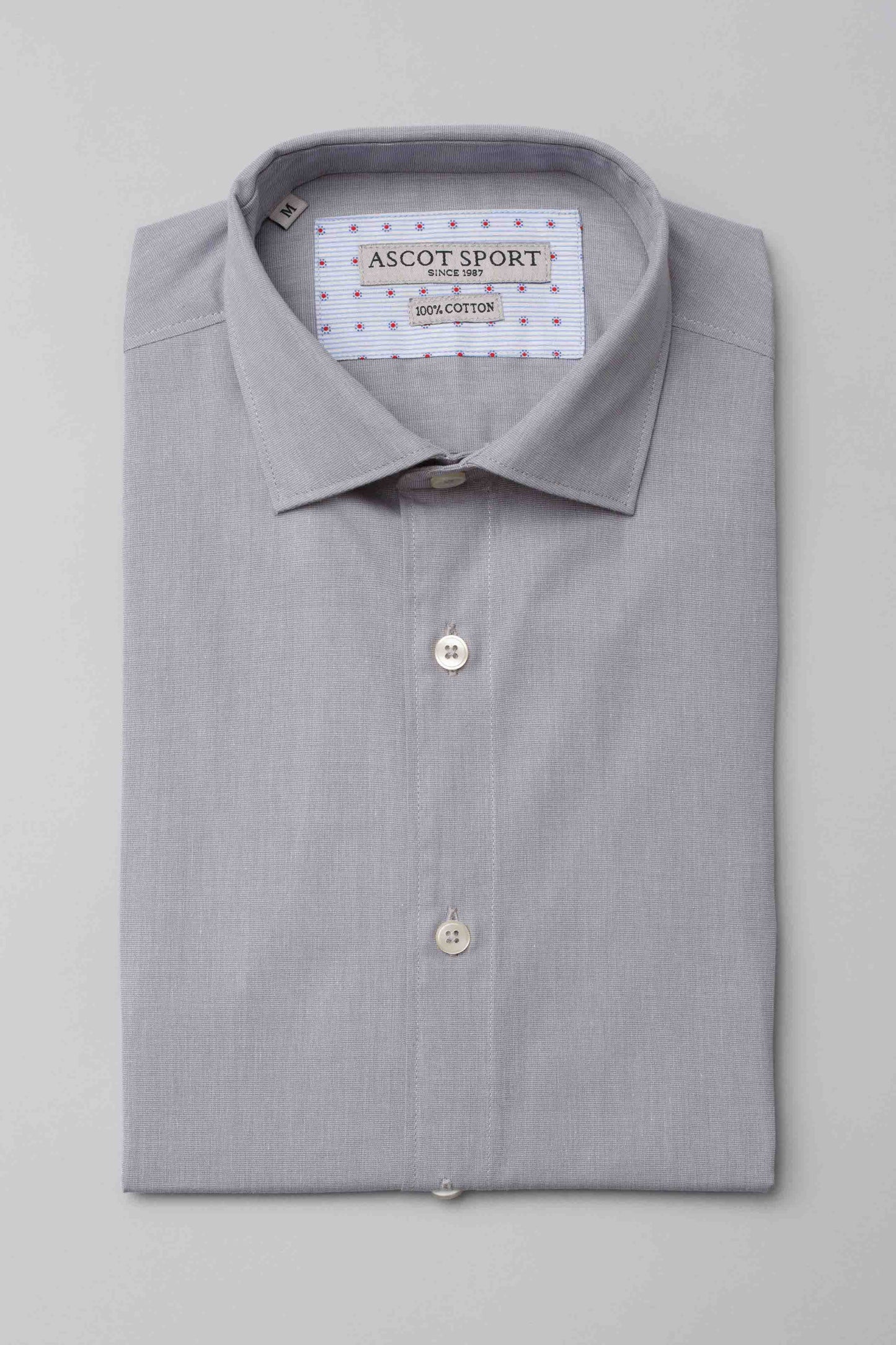 Camicia grigia a maniche lunghe
