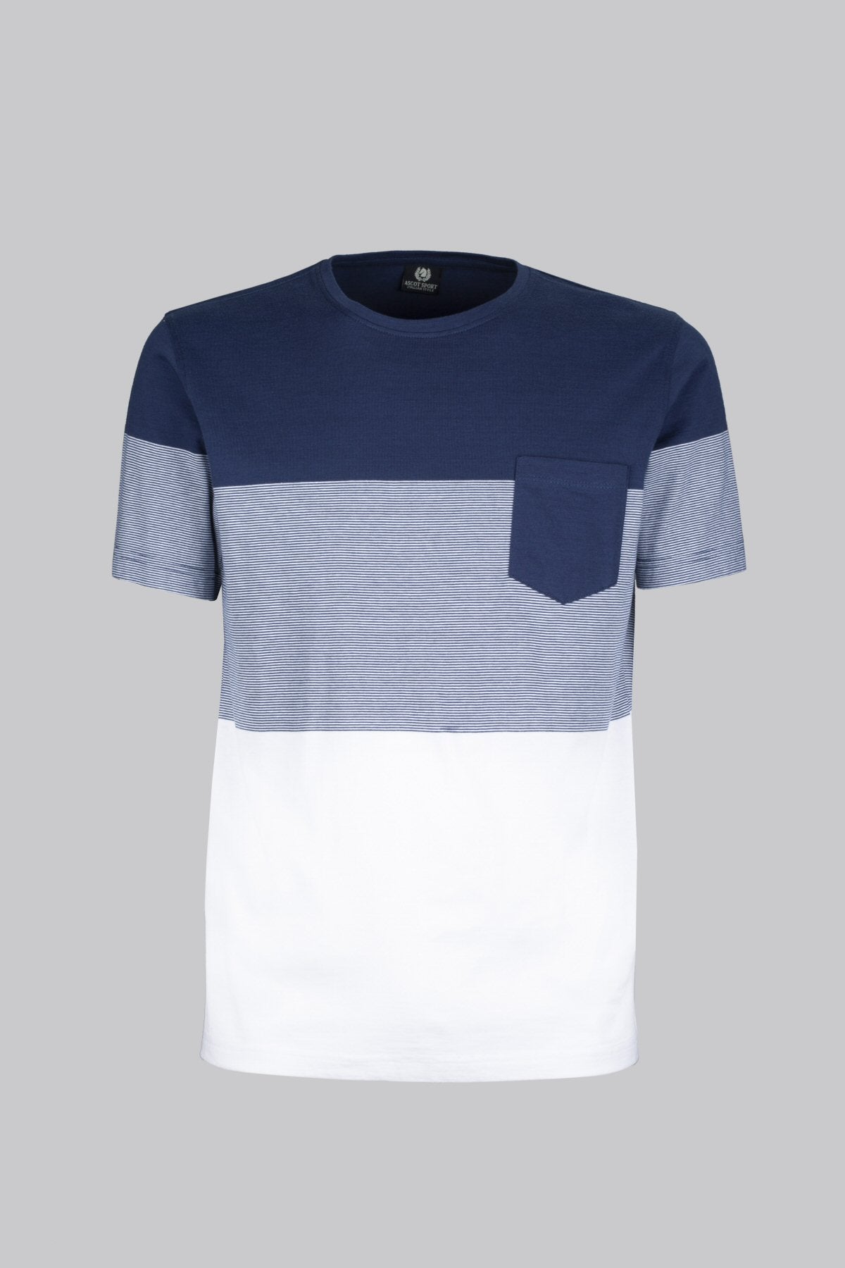T-shirt rigata con taschino