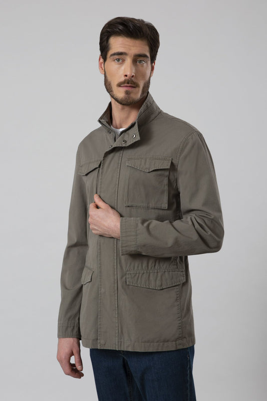 Field jacket in cotone