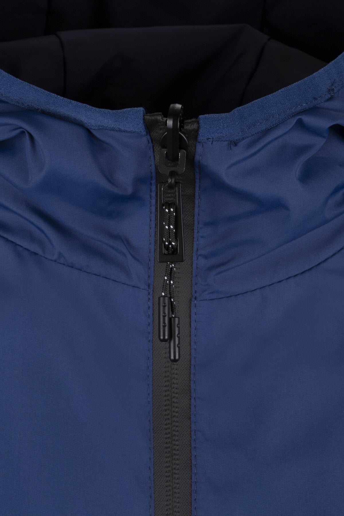 Reversible jacket with hood