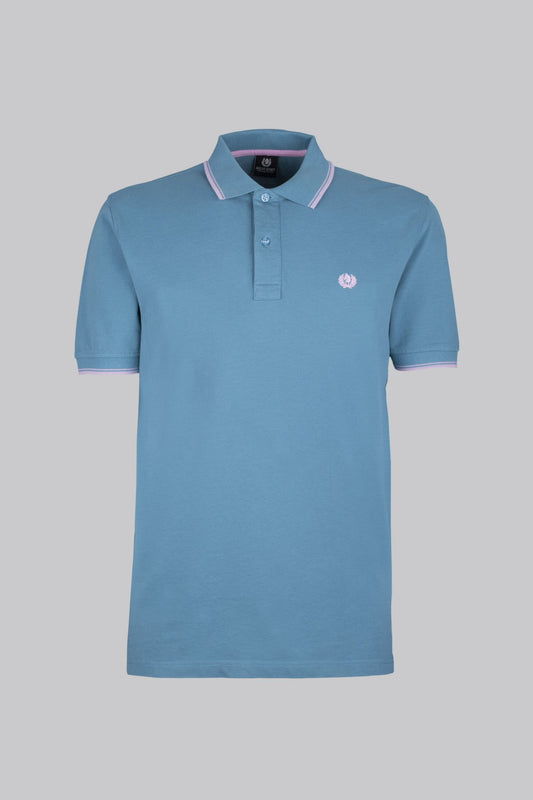 Piqué polo shirt with contrast