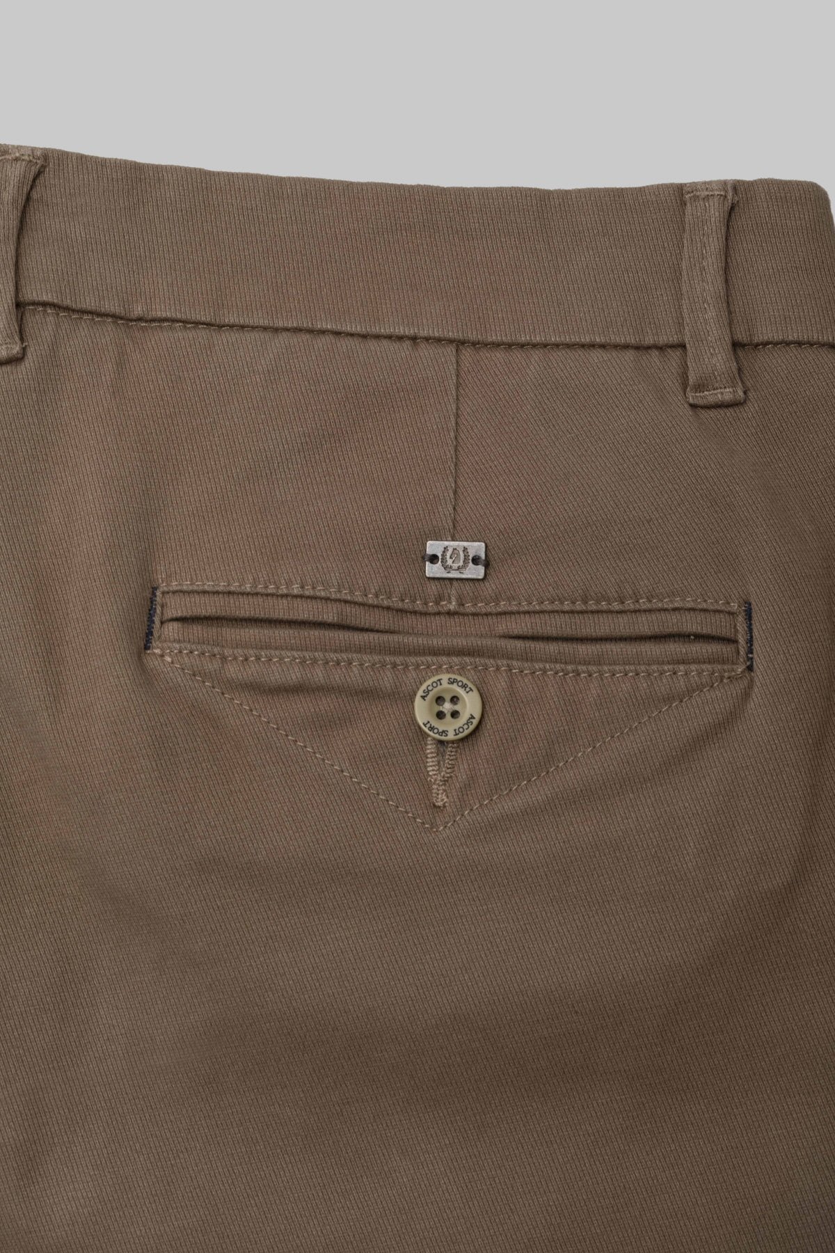 Pantalone chino diagonale di cotone