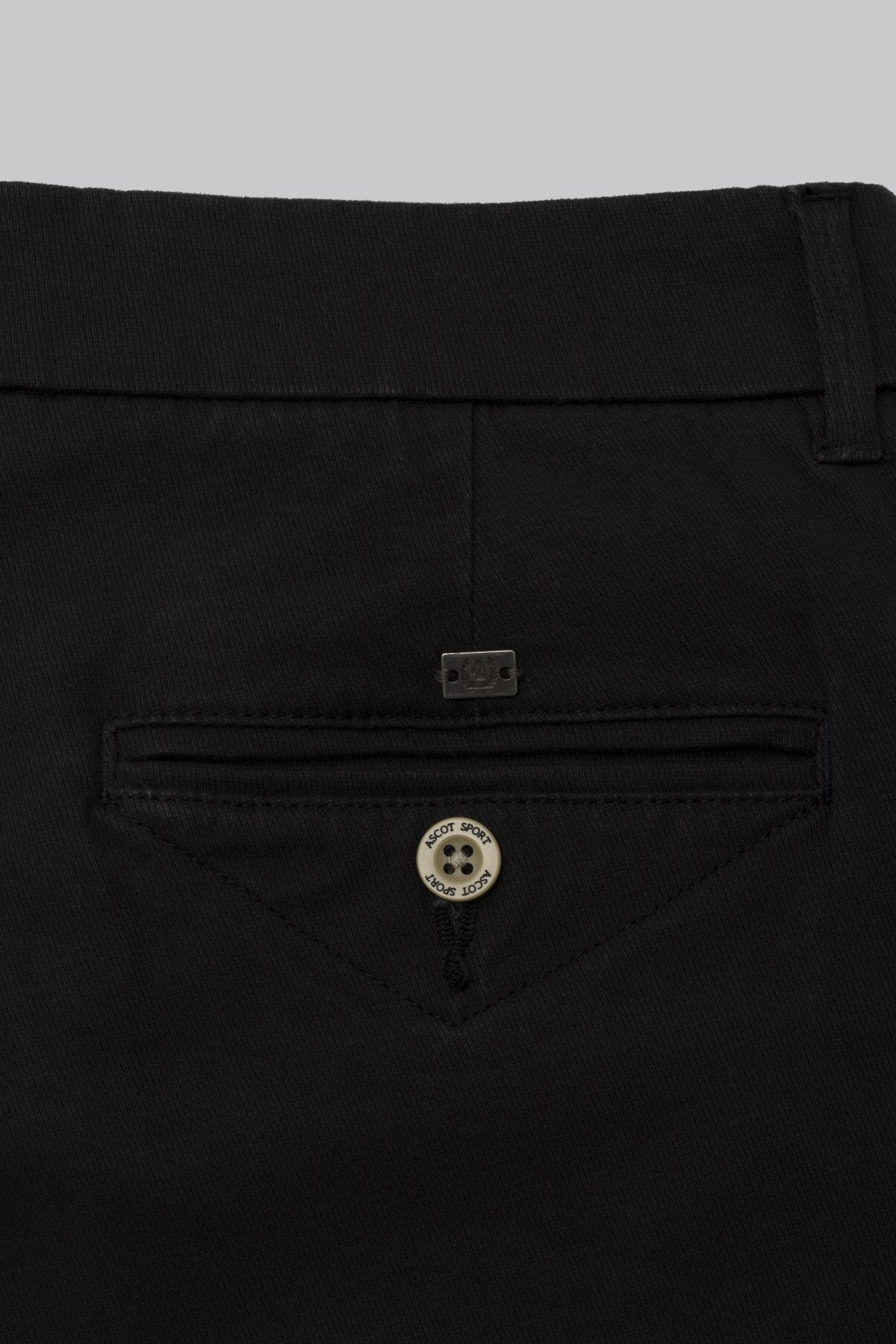 Diagonal cotton chino trousers