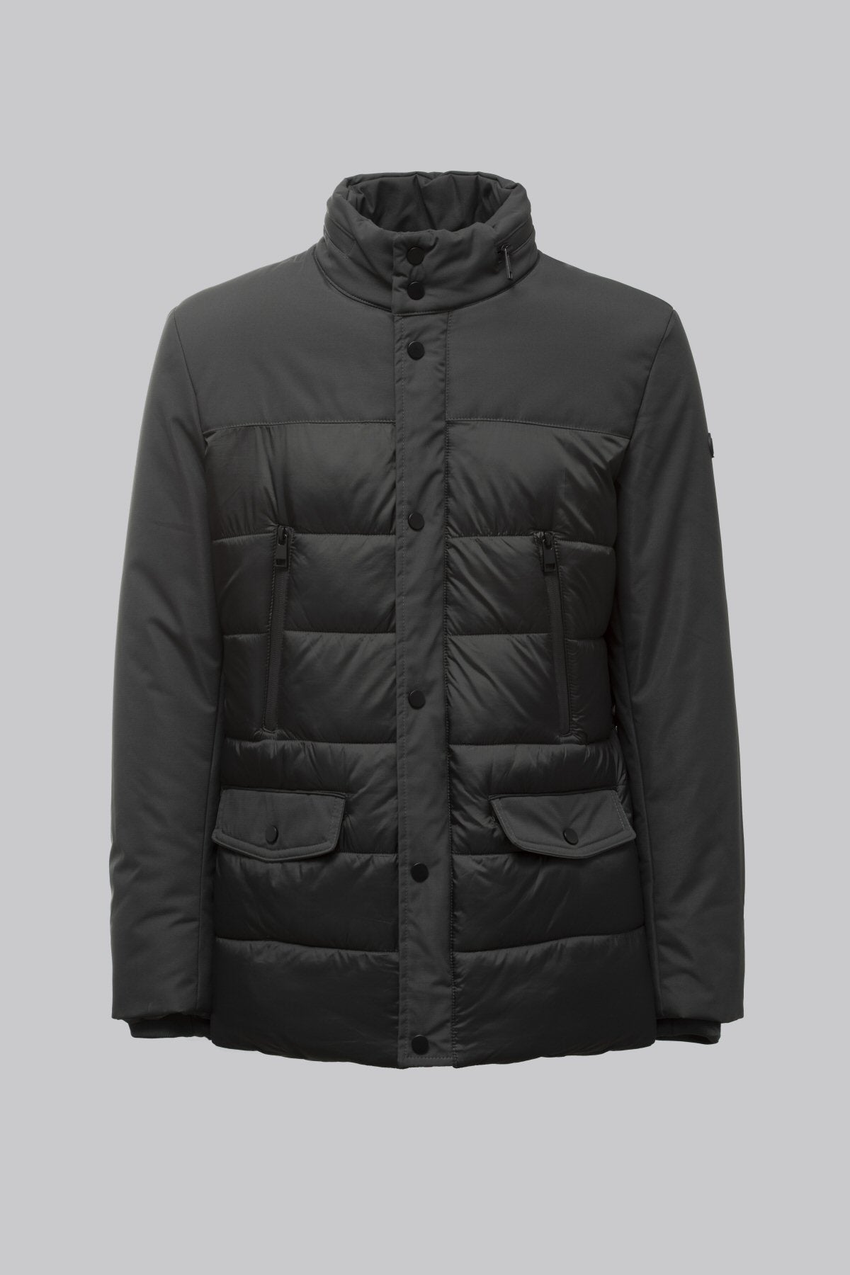 Padded two-material jacket