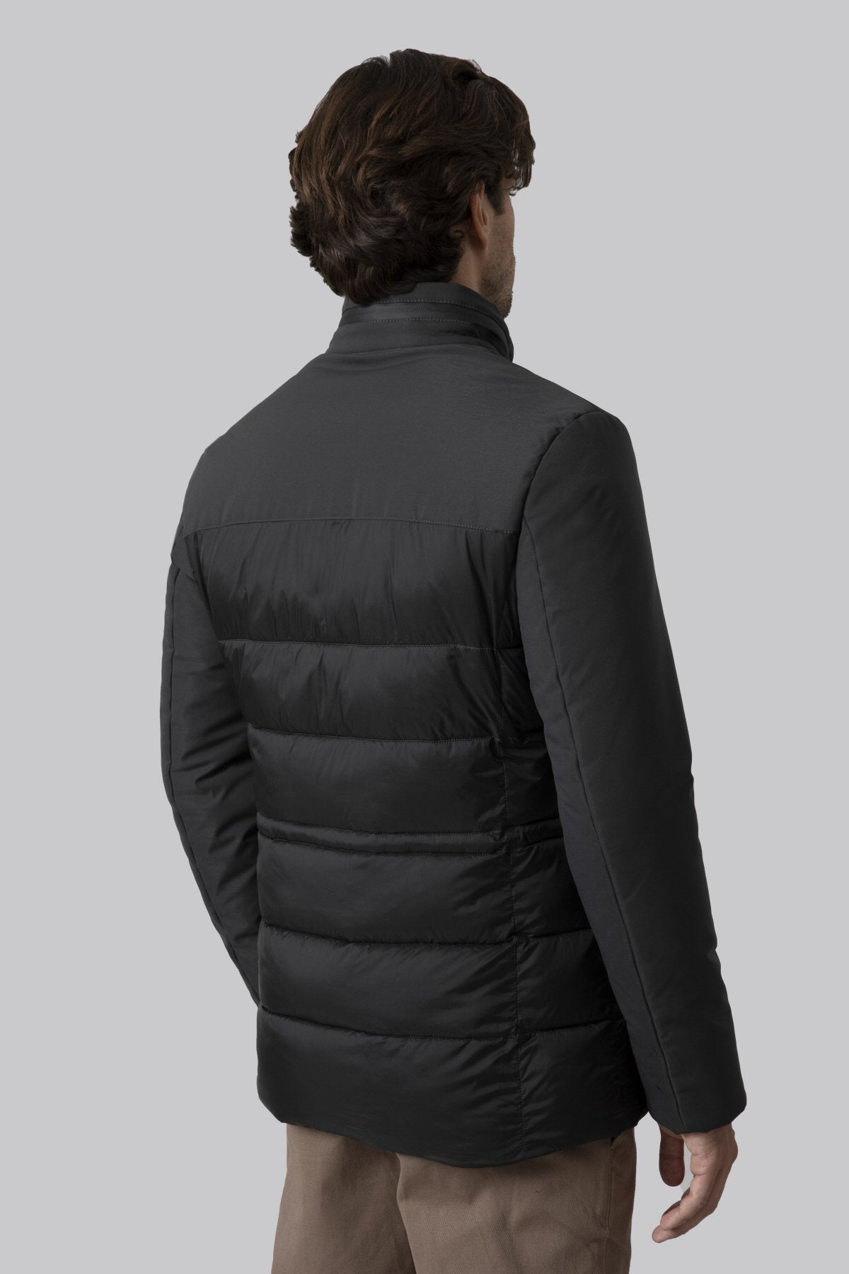 Padded two-material jacket