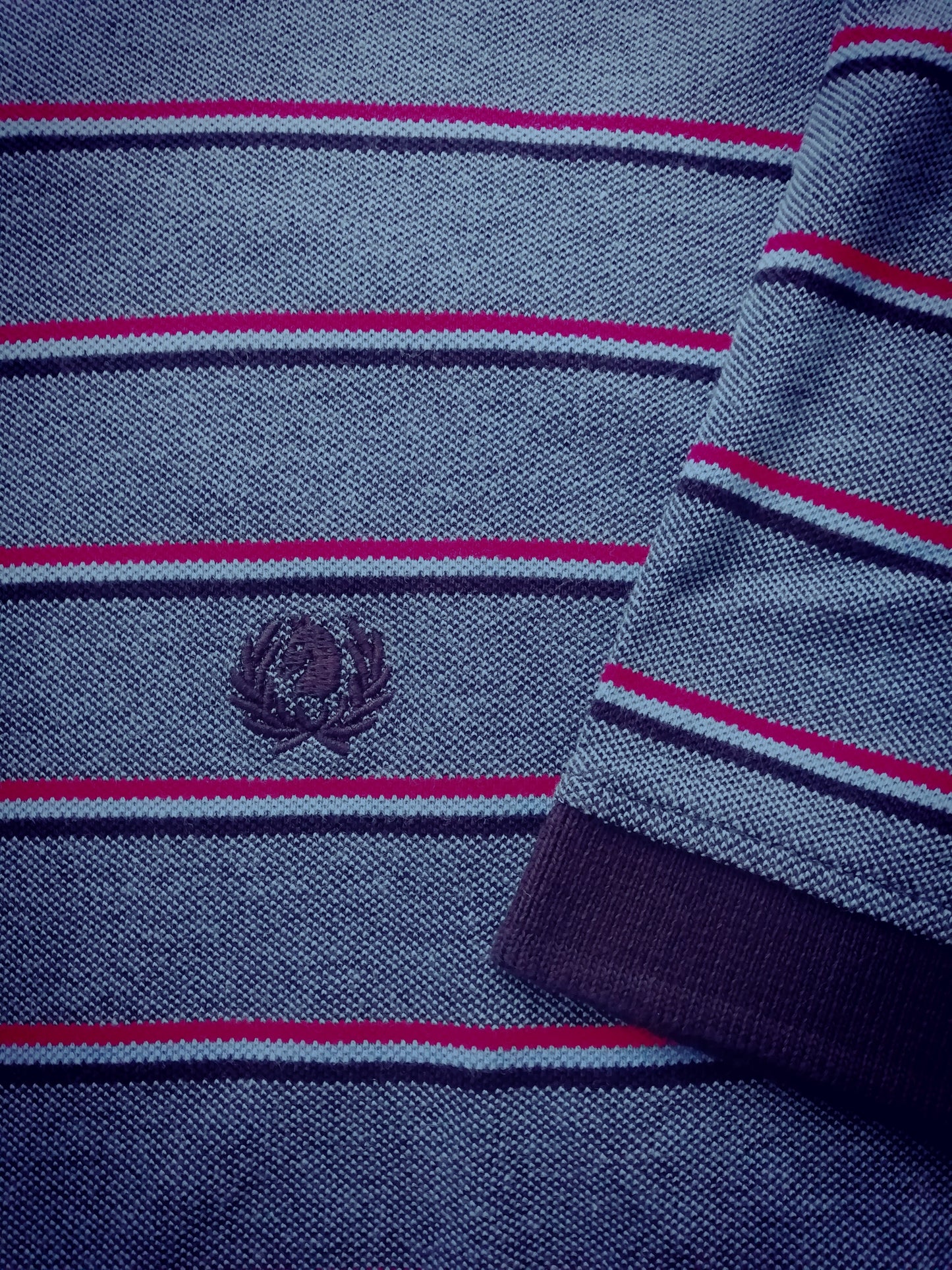 Striped polo shirt
