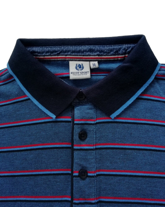 Striped polo shirt