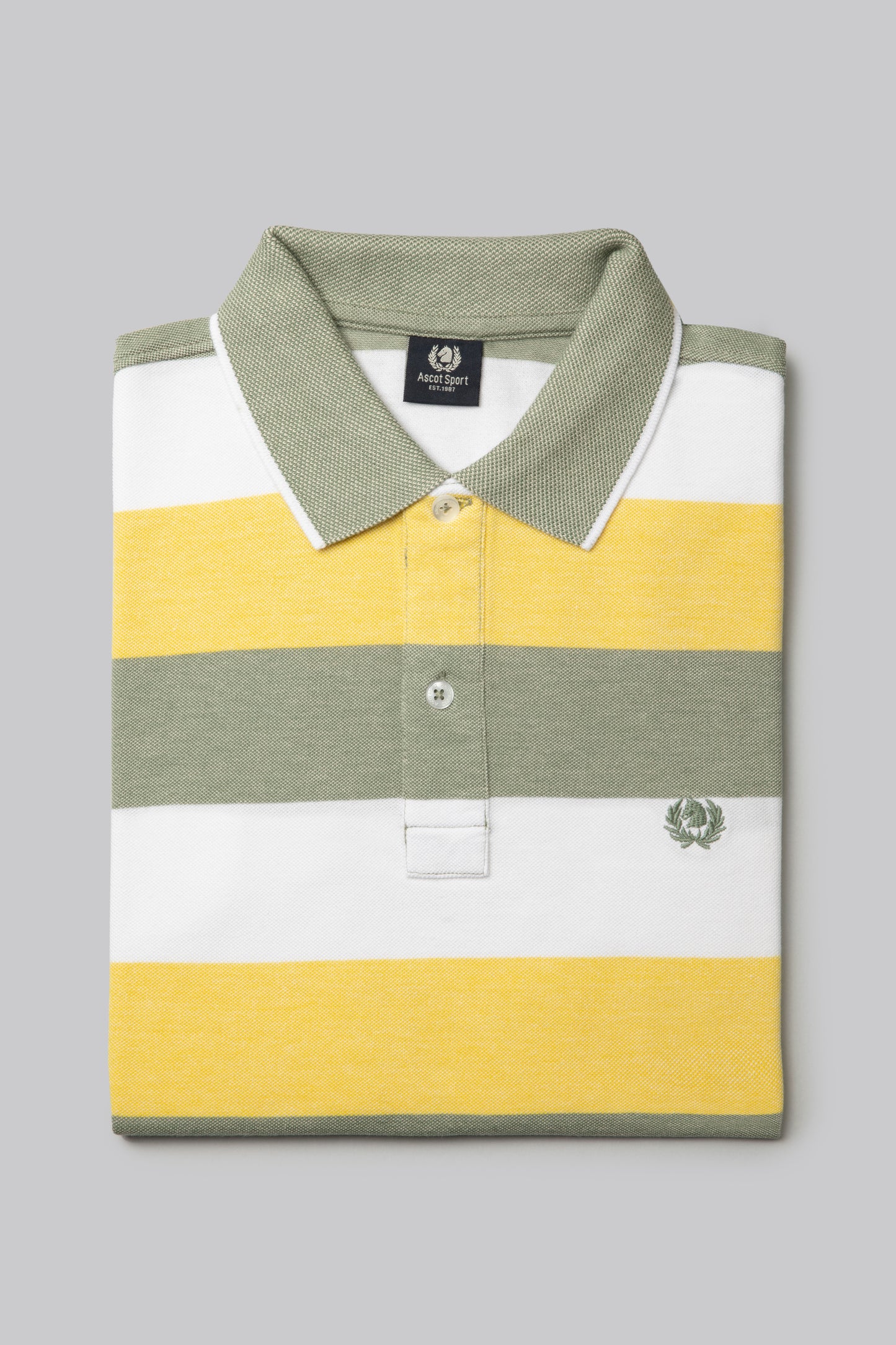 Polo in cotone due toni