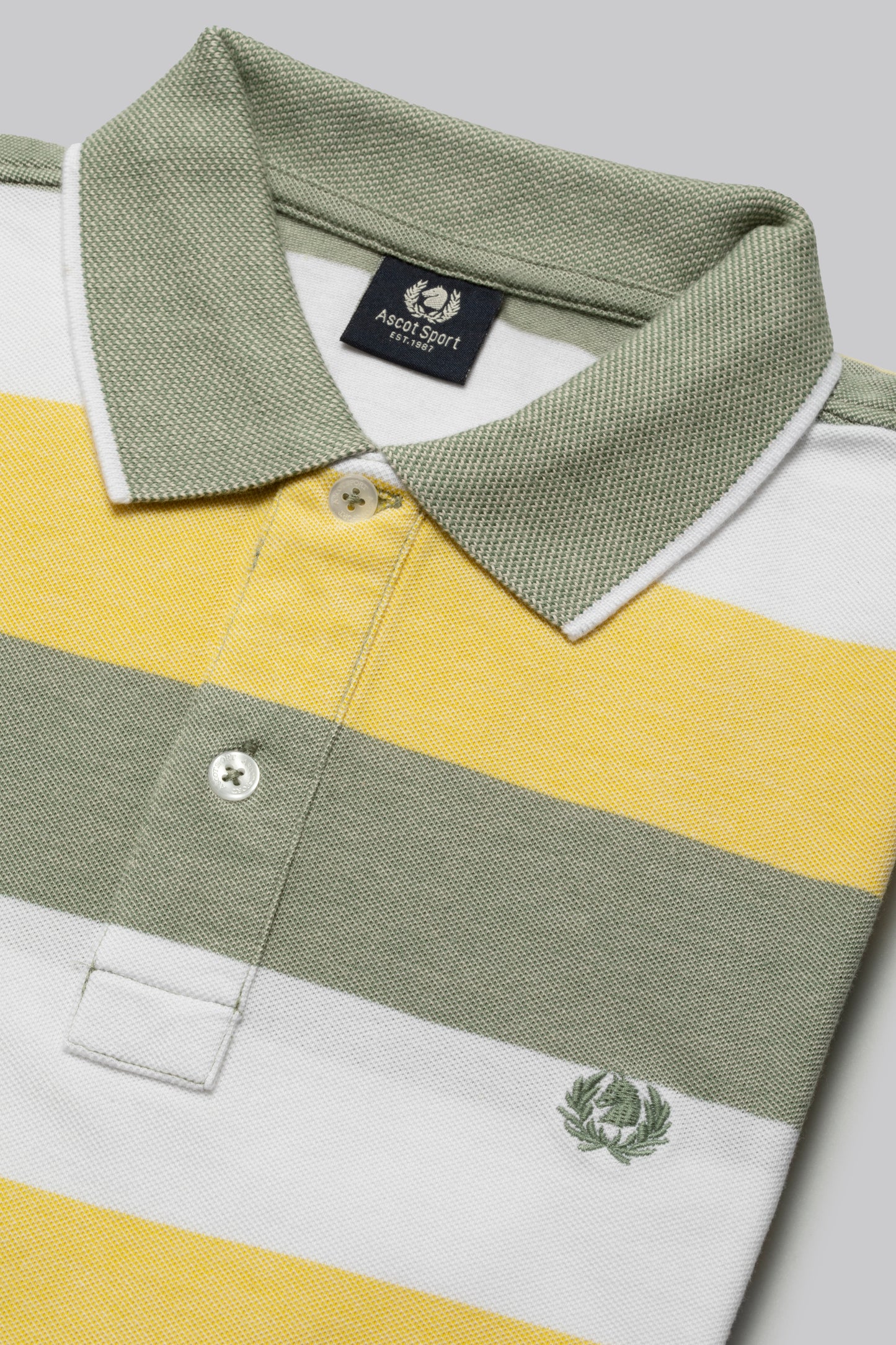 Polo in cotone due toni