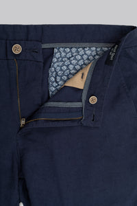 Pantalone chino in misto lino cotone