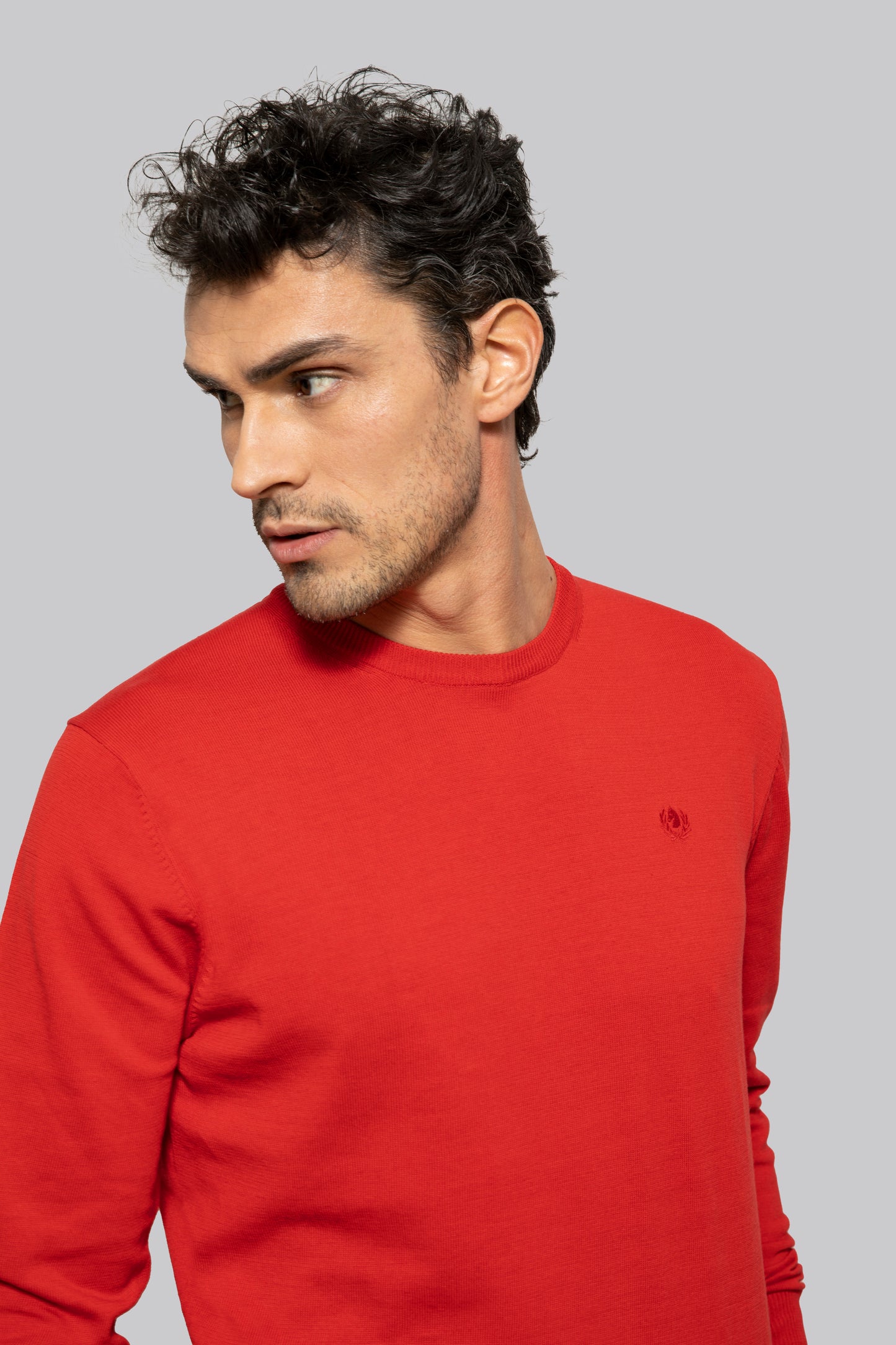 100% light cotton crew neck sweater