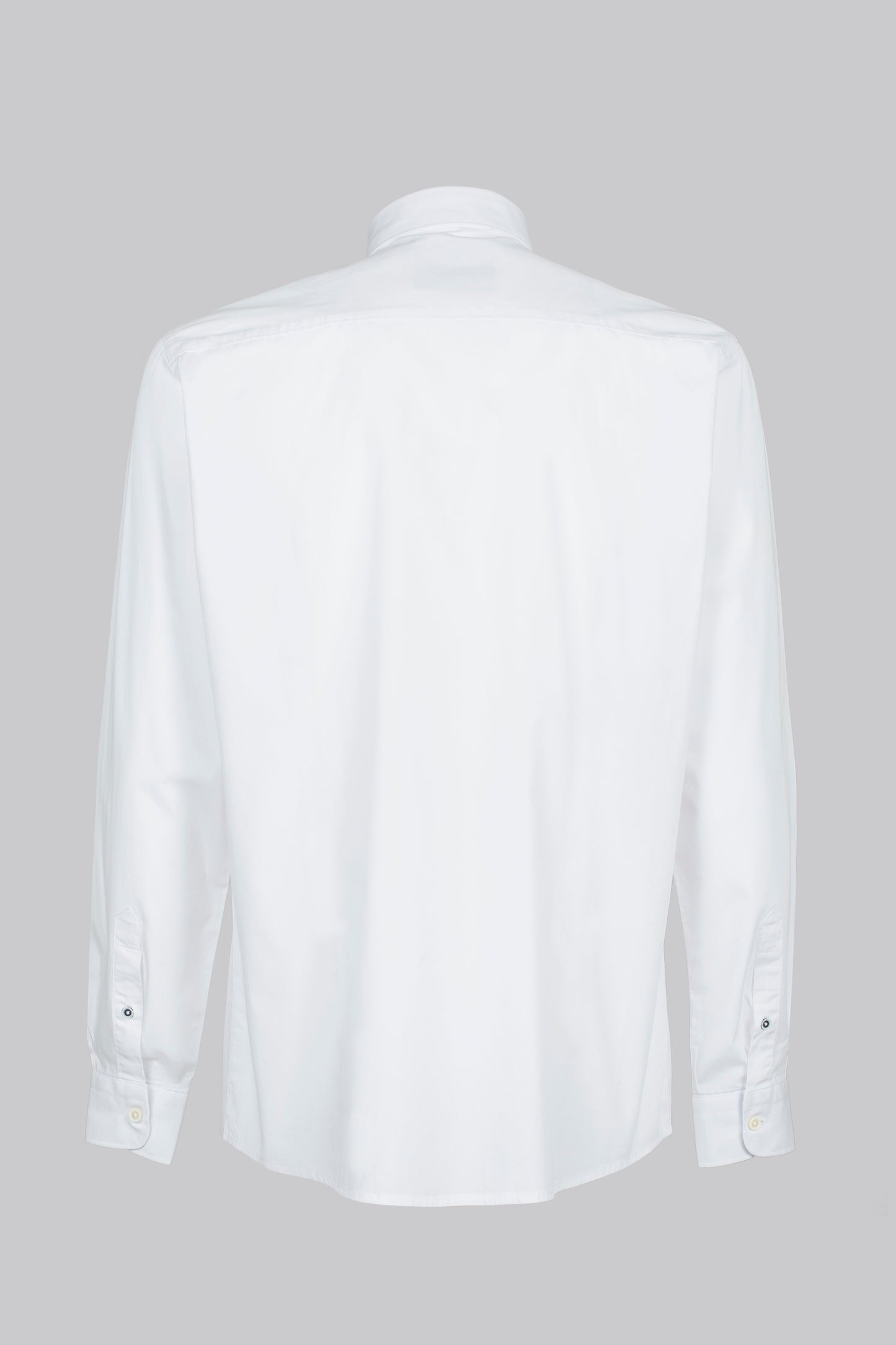 Camicia con bottoni a contrasto e stampa interno collo