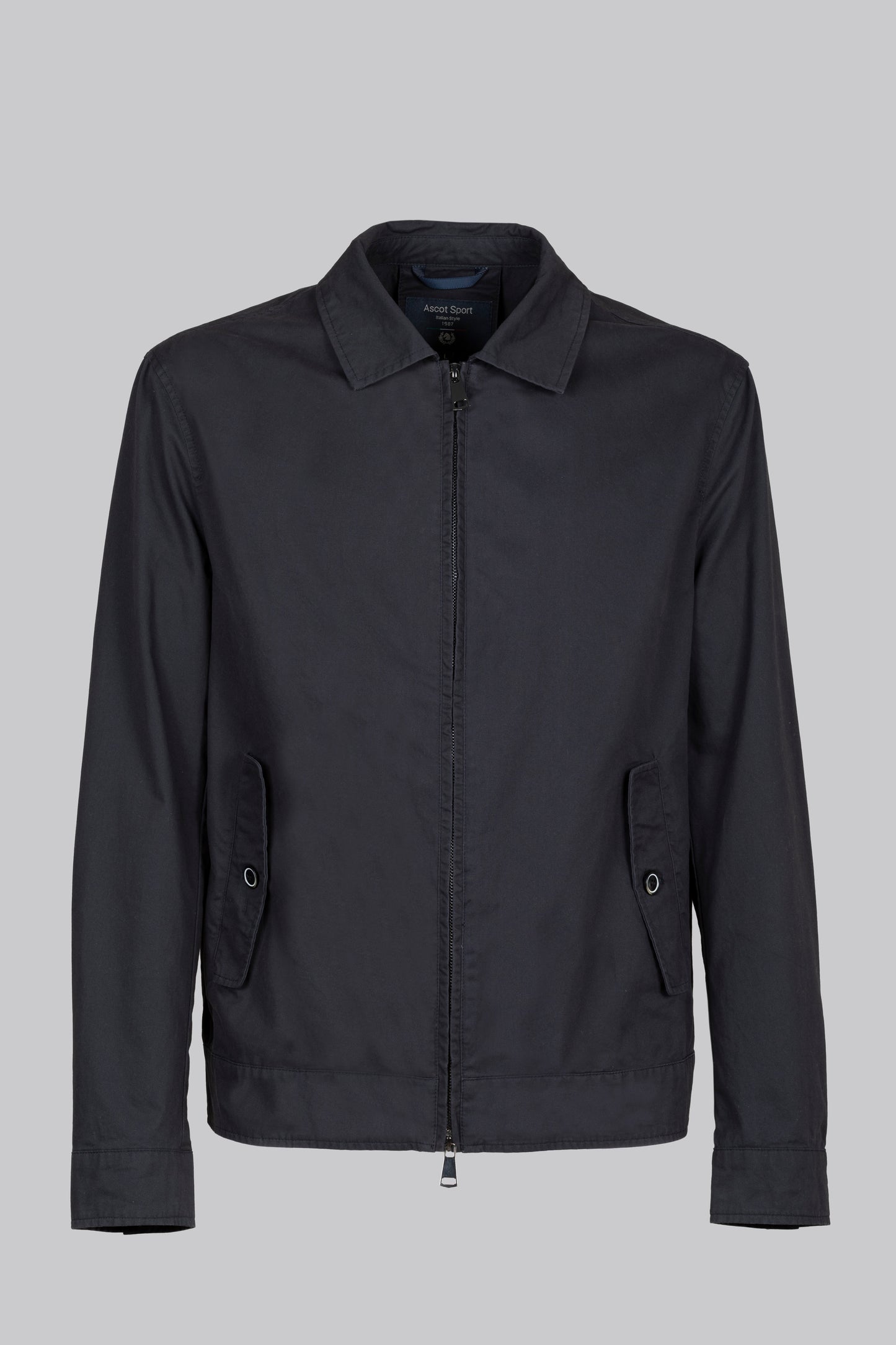Giubbino in cotone con chiusura zip