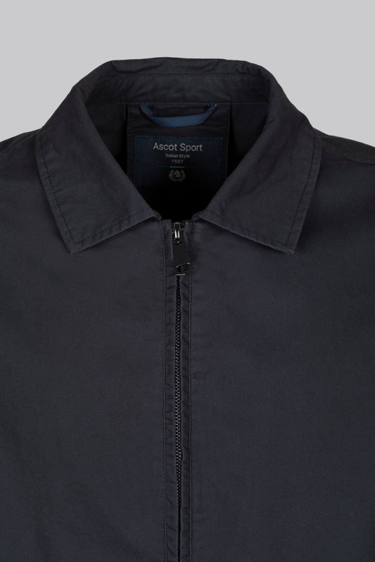 Giubbino in cotone con chiusura zip