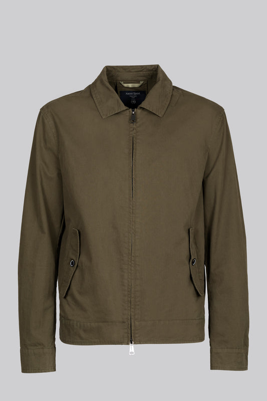 Giubbino in cotone con chiusura zip