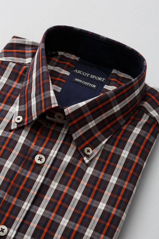 Shirt with check pattern