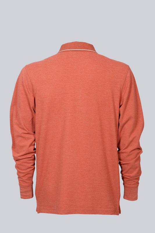 Polo with logo under collar