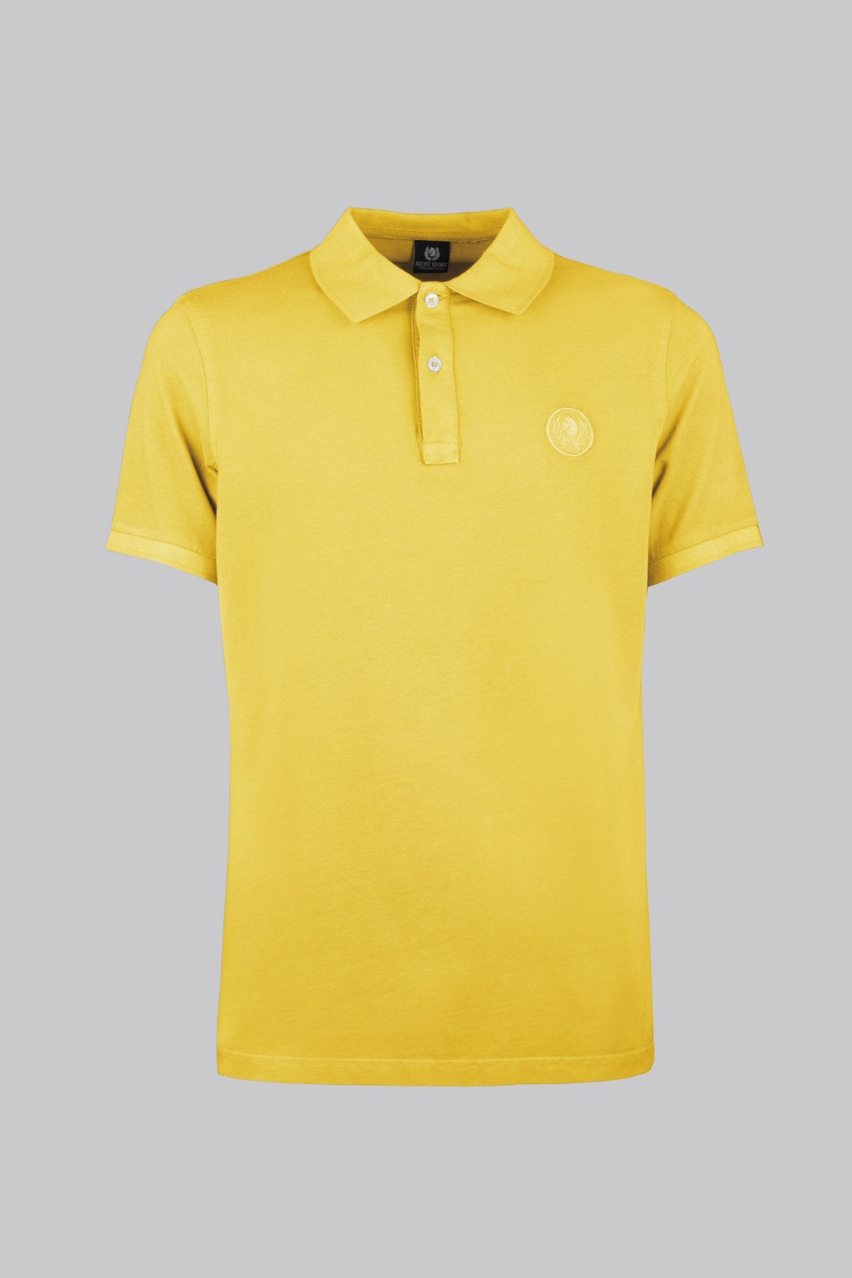 Polo in cotone tinto capo
