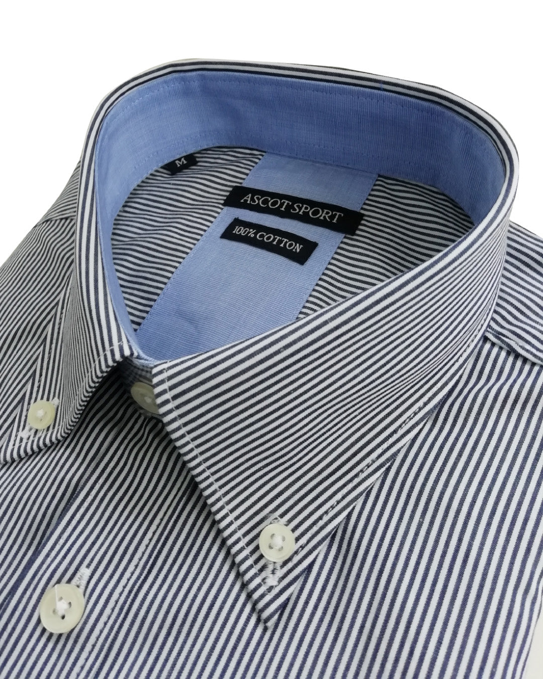 Camicia a righe in bianco e nero