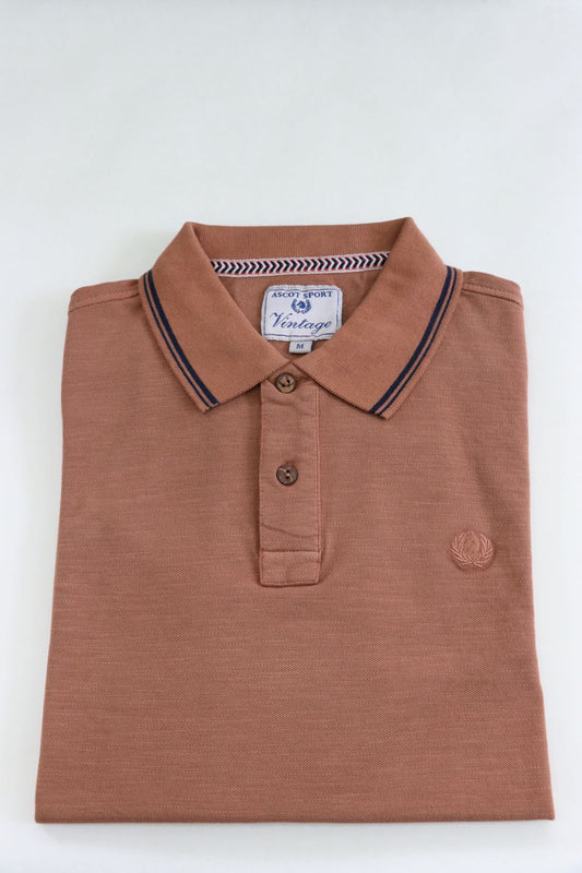 Polo uomo in piquet fiammato