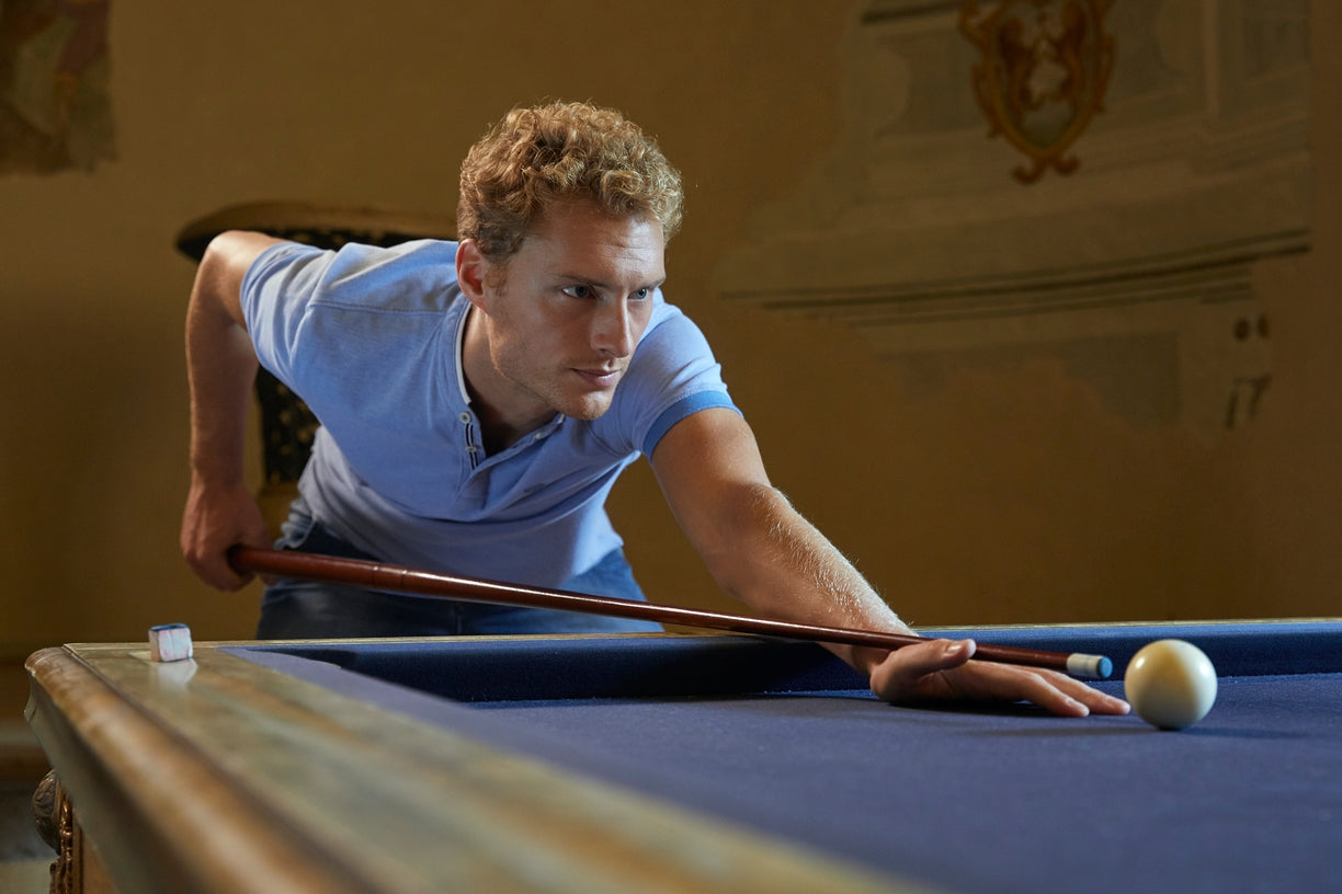 Men's polo in two tones
