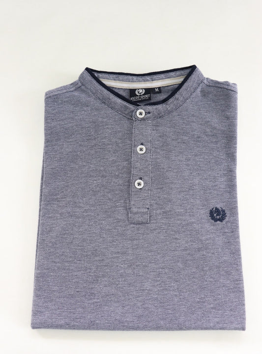 Polo uomo in due toni