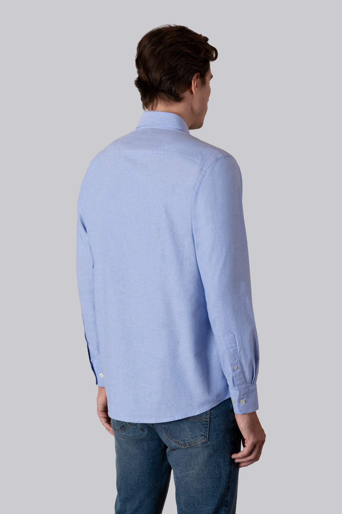 Camicia Camicia in oxford di cotone con taschino e collo button down