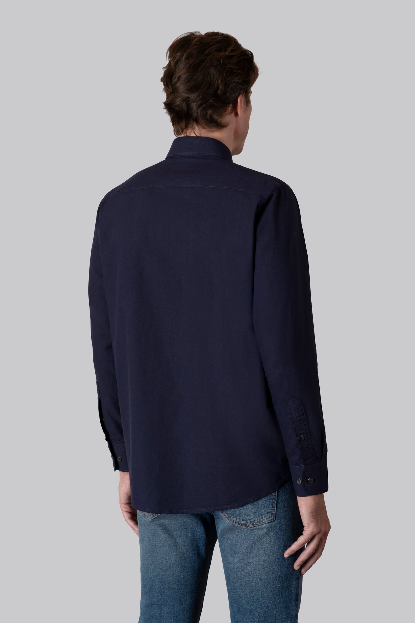 Camicia Camicia in oxford di cotone con taschino e collo button down