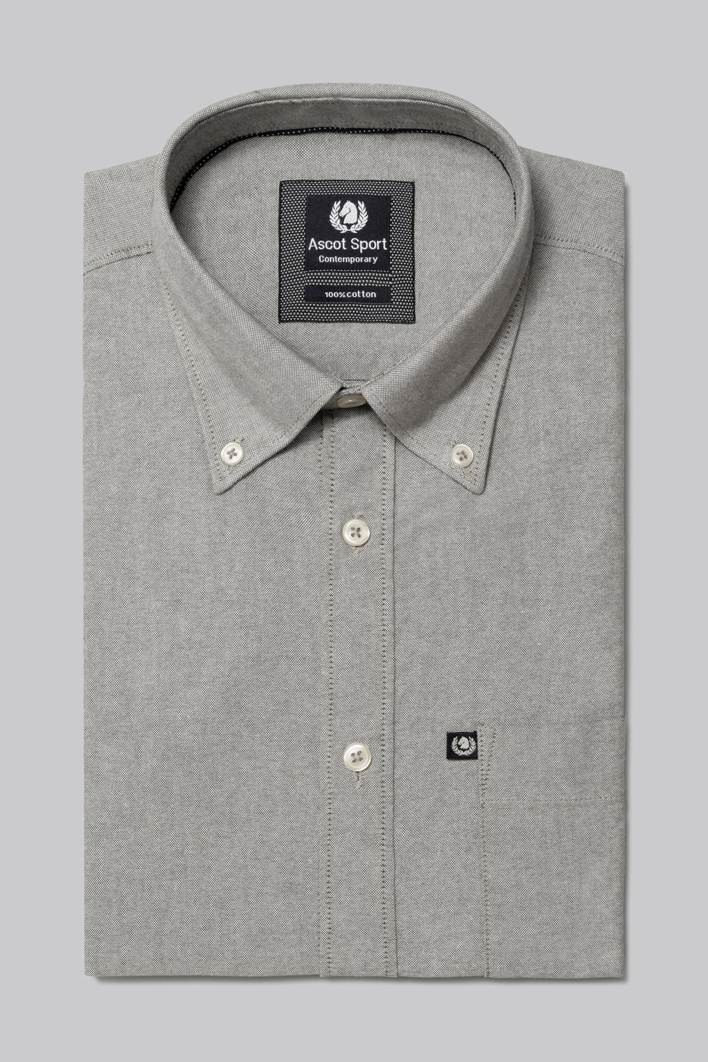 Camicia Camicia in oxford di cotone con taschino e collo button down