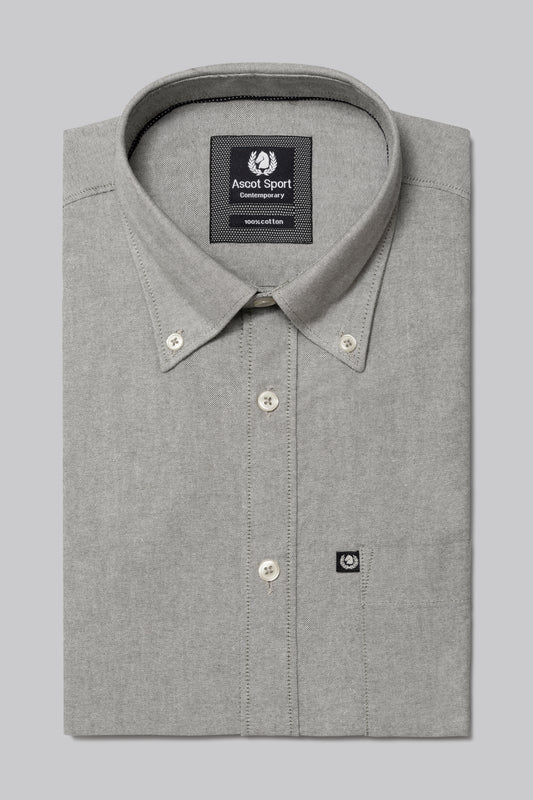 Camicia Camicia in oxford di cotone con taschino e collo button down