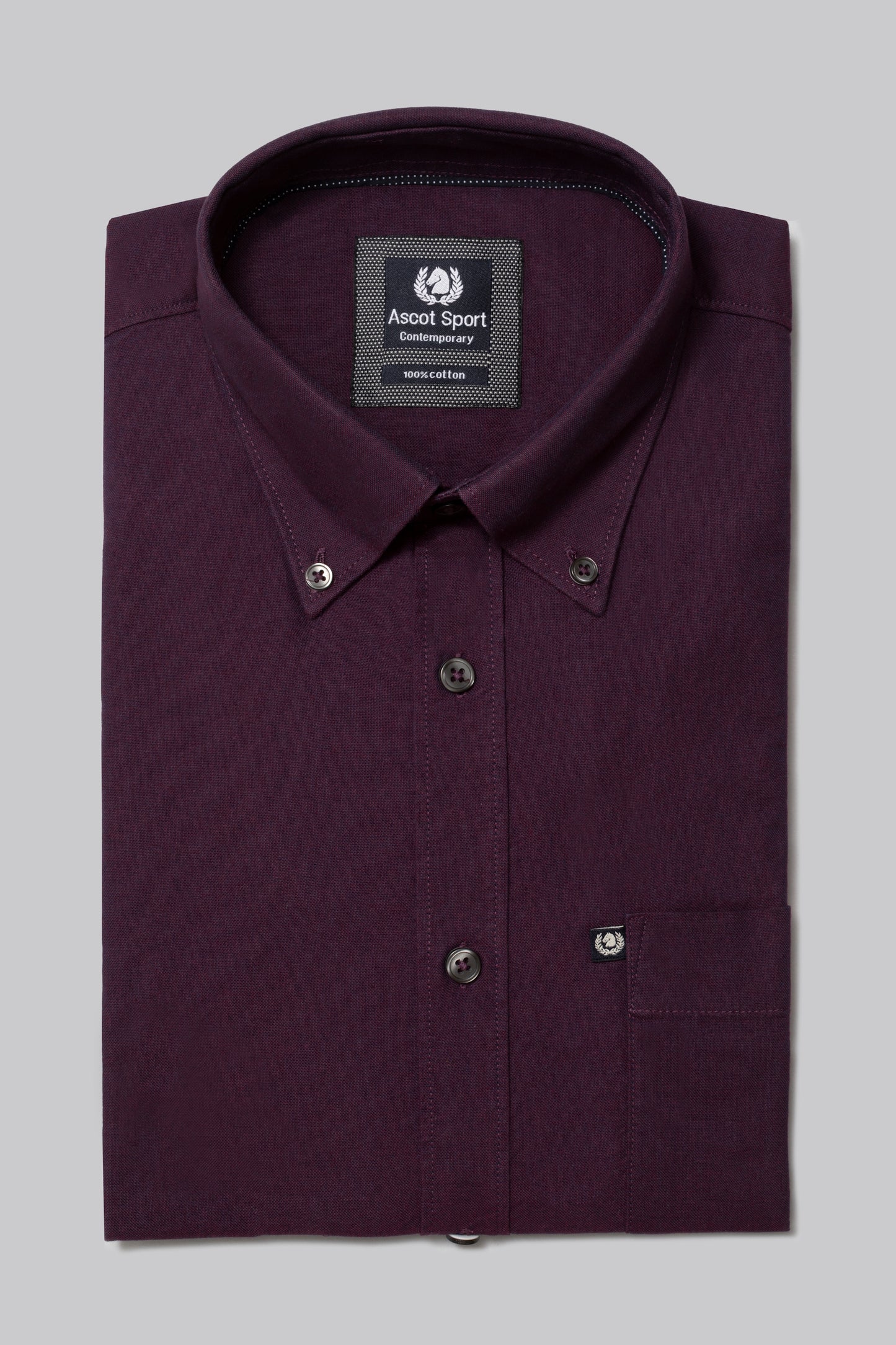 Camicia Camicia in oxford di cotone con taschino e collo button down
