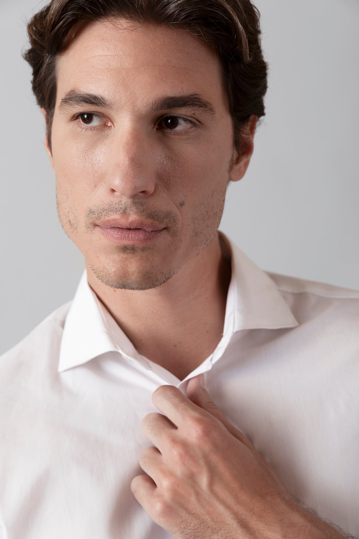 Camicia collo classico in 100% cotone Fil à Fil
