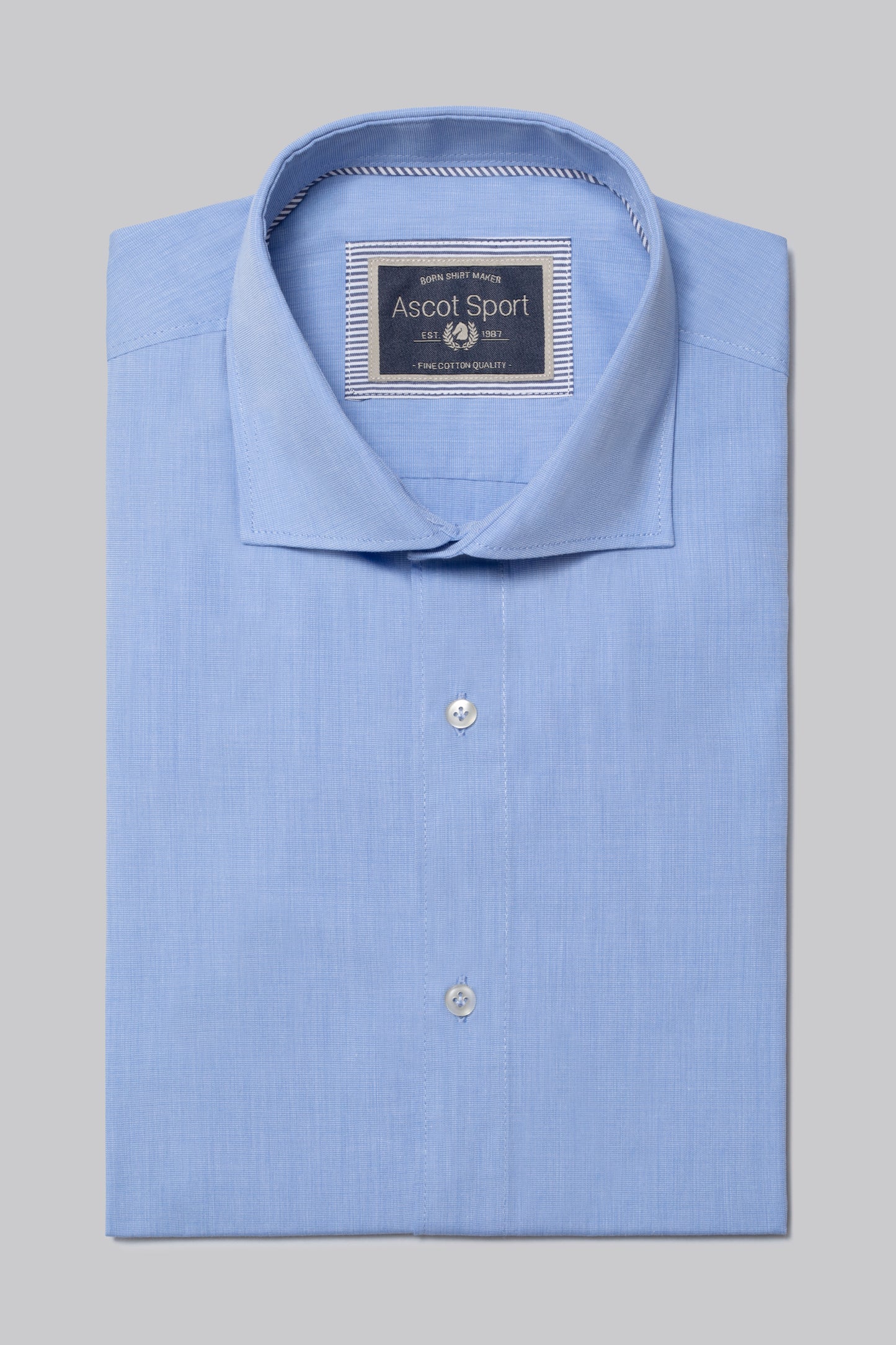 Camicia collo classico in 100% cotone Fil à Fil