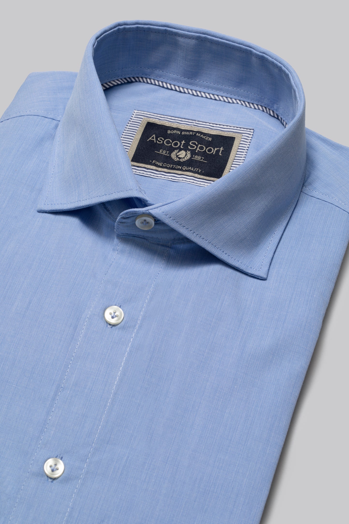 Camicia collo classico in 100% cotone Fil à Fil