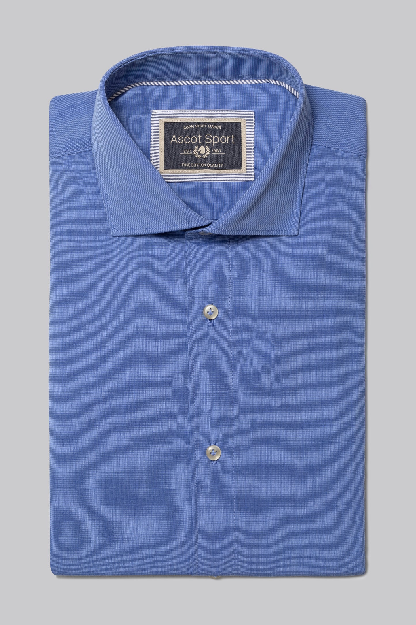 Camicia collo classico in 100% cotone Fil à Fil