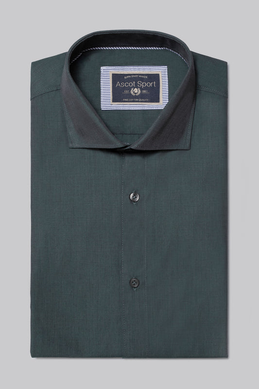 Camicia collo classico in 100% cotone Fil à Fil