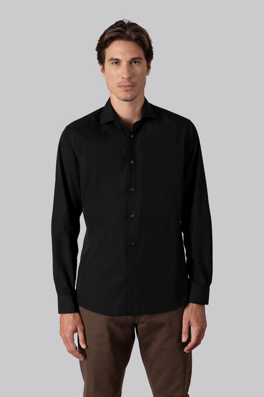 Camicia collo classico in 100% cotone Fil à Fil