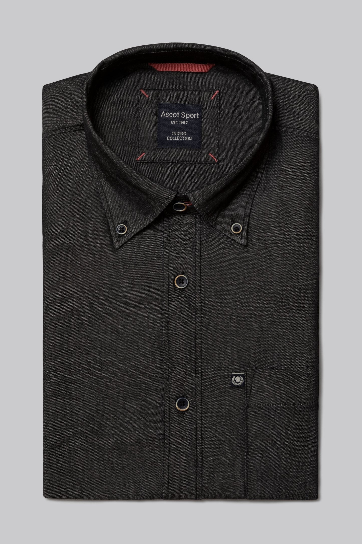 Camicia con taschino e Button Down in Denim