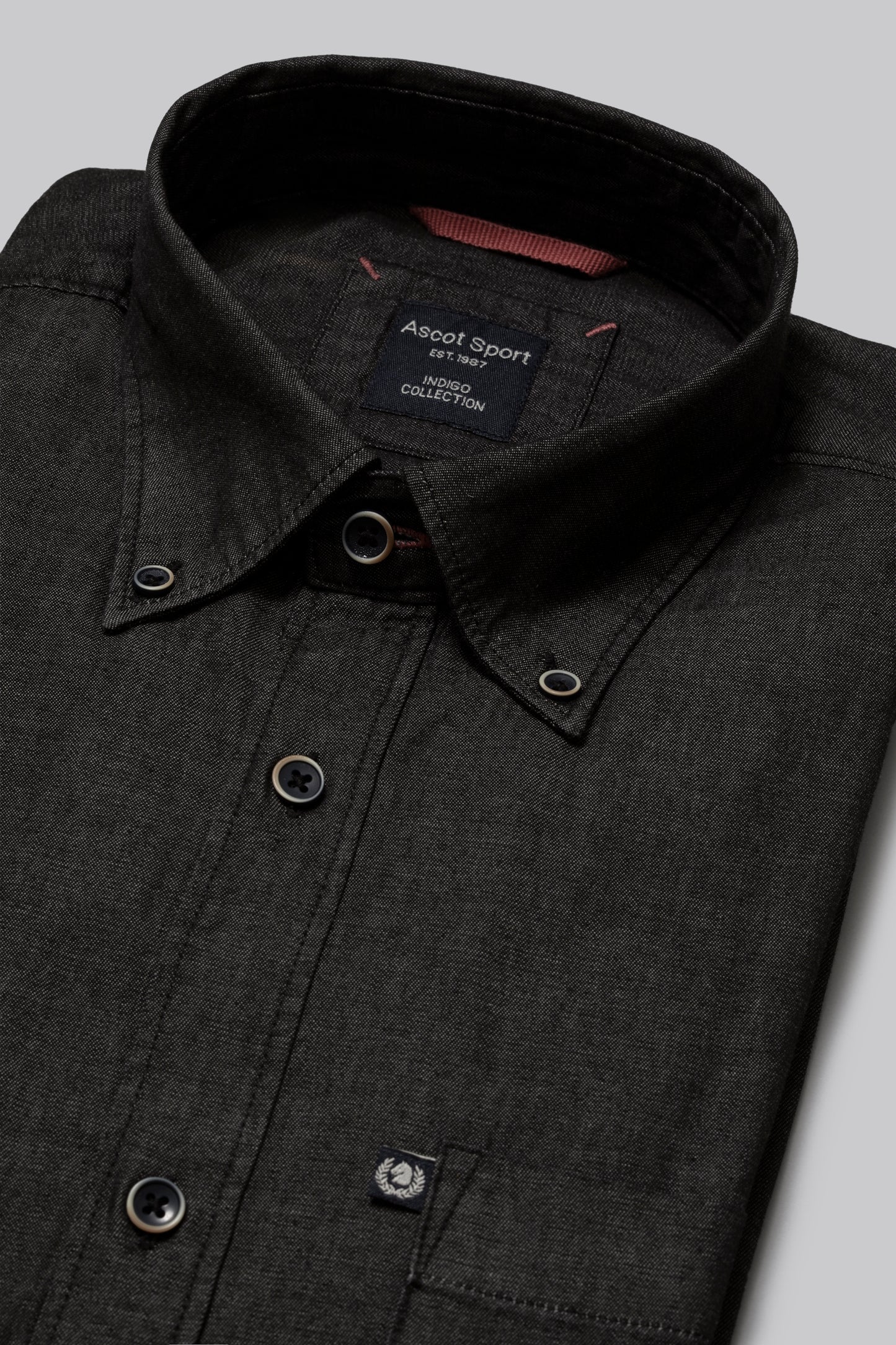 Camicia con taschino e Button Down in Denim