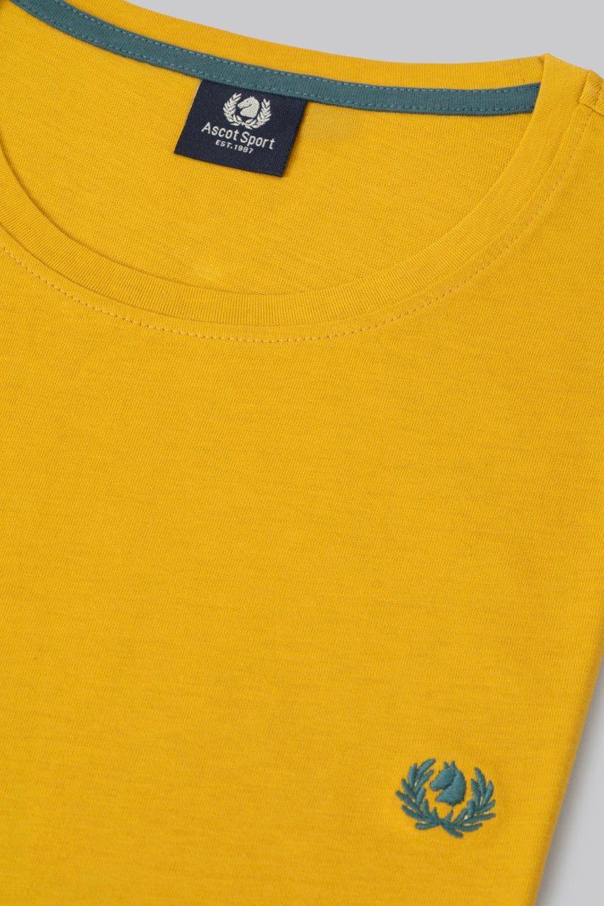T-shirt 100% cotton with contrasting embroidery