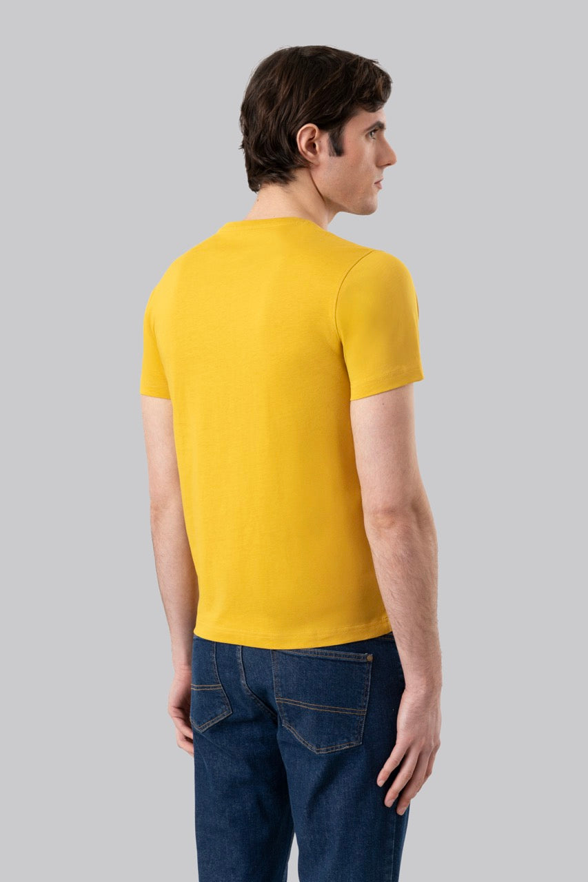 T-shirt 100% cotton with contrasting embroidery