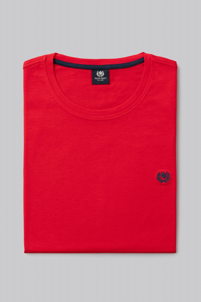 T-shirt 100% cotton with contrasting embroidery